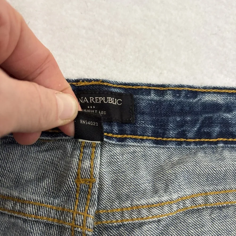Banana Republic Jeans Men's 34 x 34 Straight Leg Medium Denim